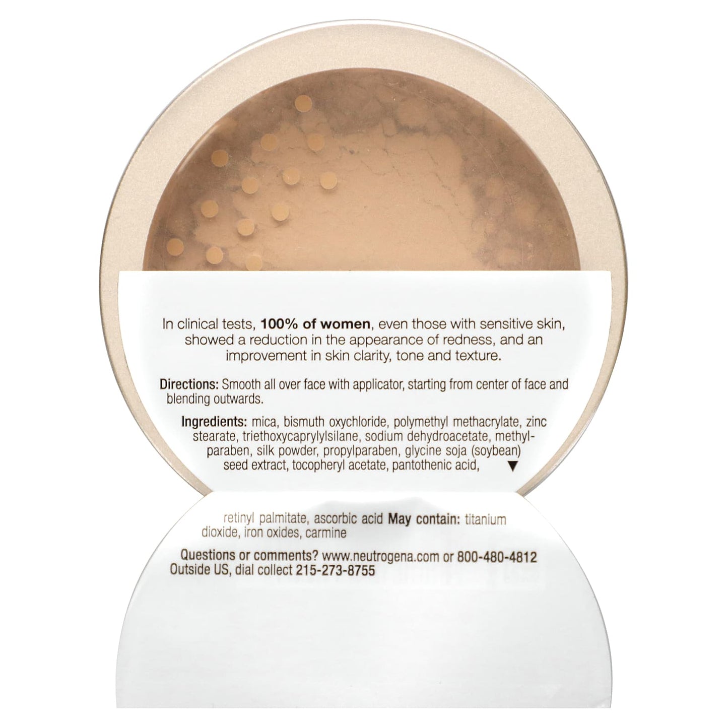 Neutrogena, Mineral Sheers, Loose Powder Foundation, Classic Ivory 10, 0.19 oz (5.5 g)