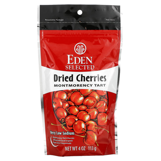 Eden Foods-Selected-Dried Cherries Montmorency Tart-4 oz (113 g)