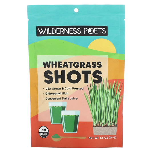 Wilderness Poets-Organic Wheatgrass Shots-3.5 oz (99 g)