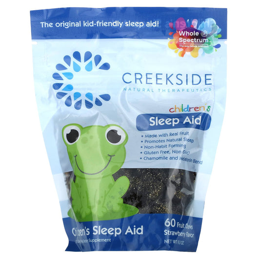 Creekside Natural Therapeutics-Children's Sleep Aid-Strawberry-60 Fruit Chews-9.3 oz