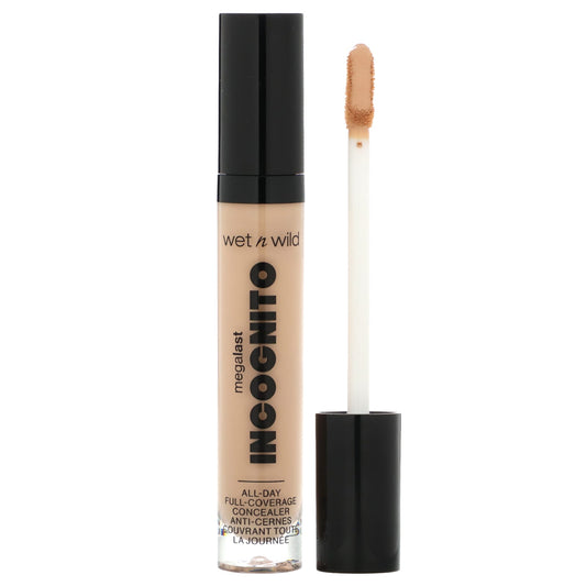 wet n wild-MegaLast-Incognito-All-Day Full-Coverage Concealer-1111902 Light Medium-0.18 fl oz (5.5 ml)