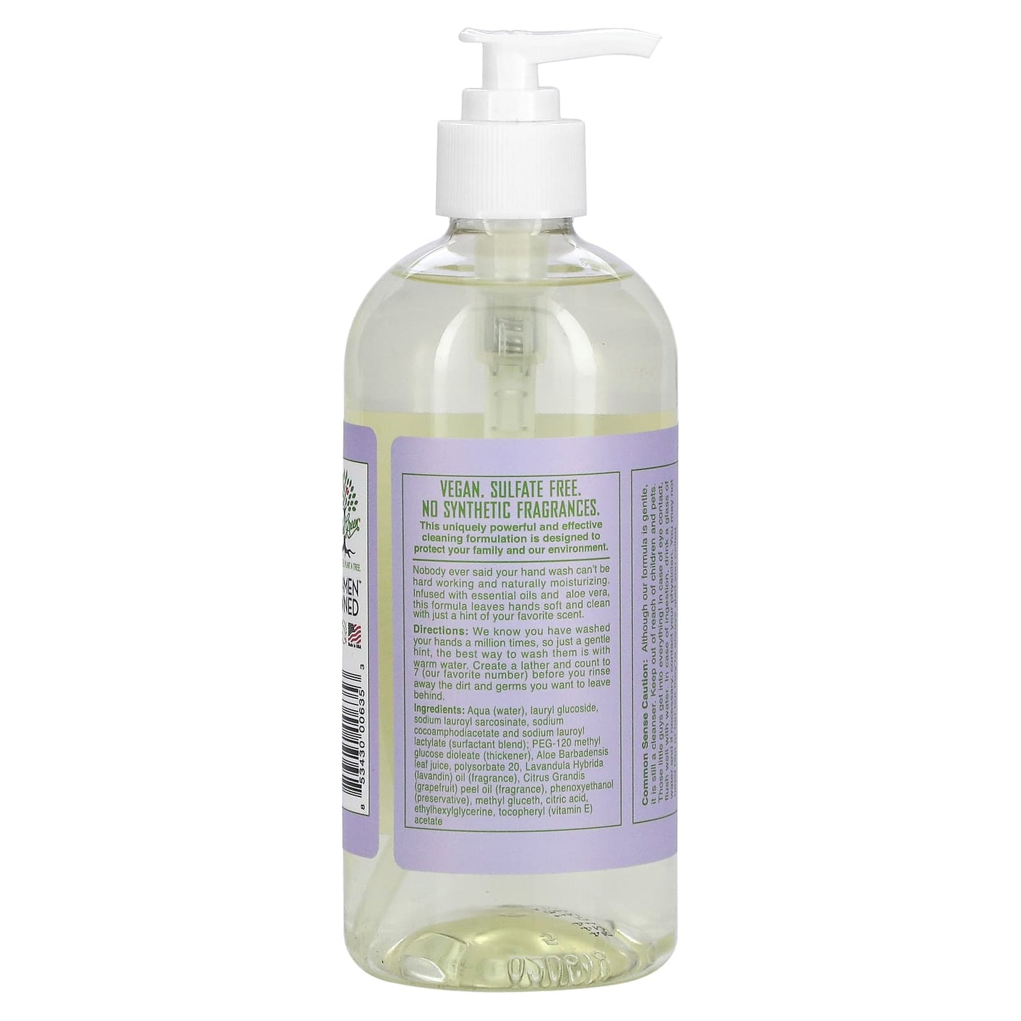 Rebel Green, Fresh & Clean Hand Soap, Lavender & Grapefruit, 16.9 fl oz (500 ml)