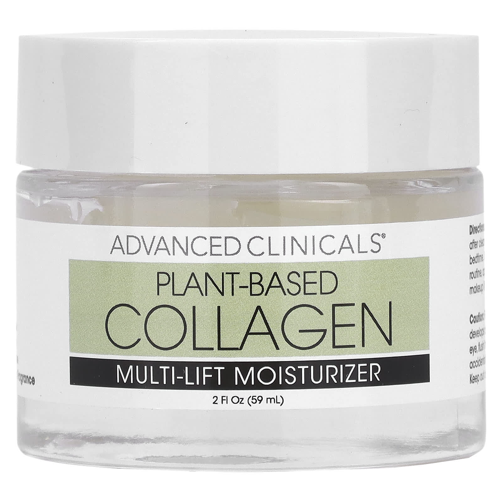 Advanced Clinicals-Plant Based Collagen-Multi-Lift Moisturizer-2 fl oz (59 ml)