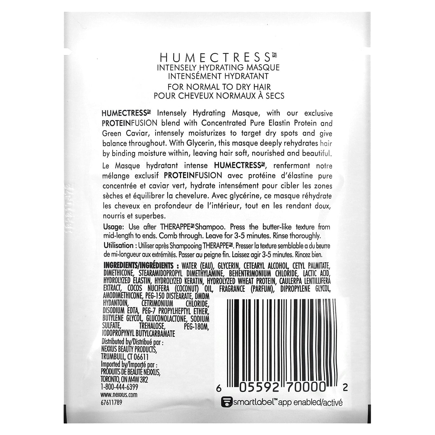 Nexxus, Humectress Intensely Hydrating Hair Masque, Ultimate Moisture, 1.5 oz (43 g)