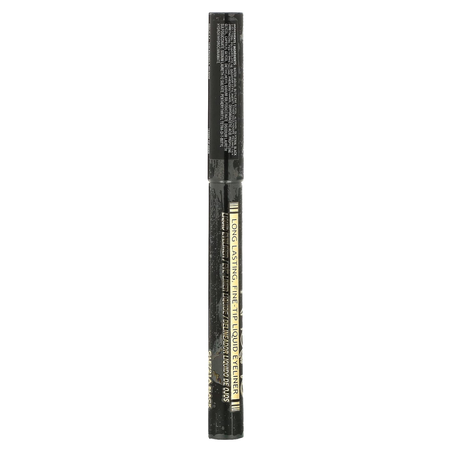 L.A. Girl, Fineline Liquid Eyeliner, Black, 0.037 fl oz (1.1 ml)