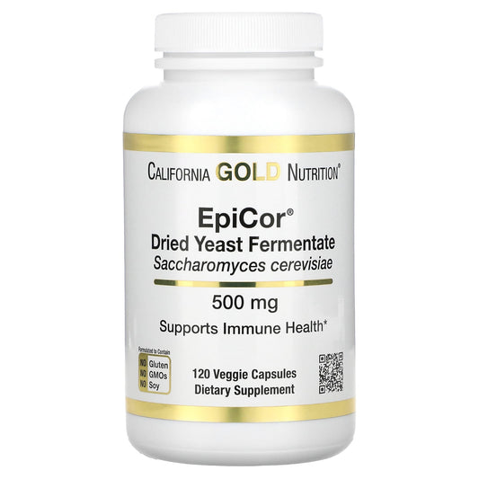 California Gold Nutrition-EpiCor-Dried Yeast Fermentate-500 mg-120 Veggie Capsules