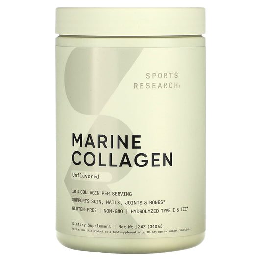 Sports Research-Marine Collagen-Unflavored-12 oz (340 g)