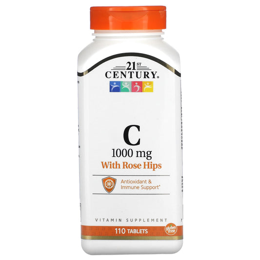 21st Century-Vitamin C with Rose Hips-1,000 mg-110 Tablets