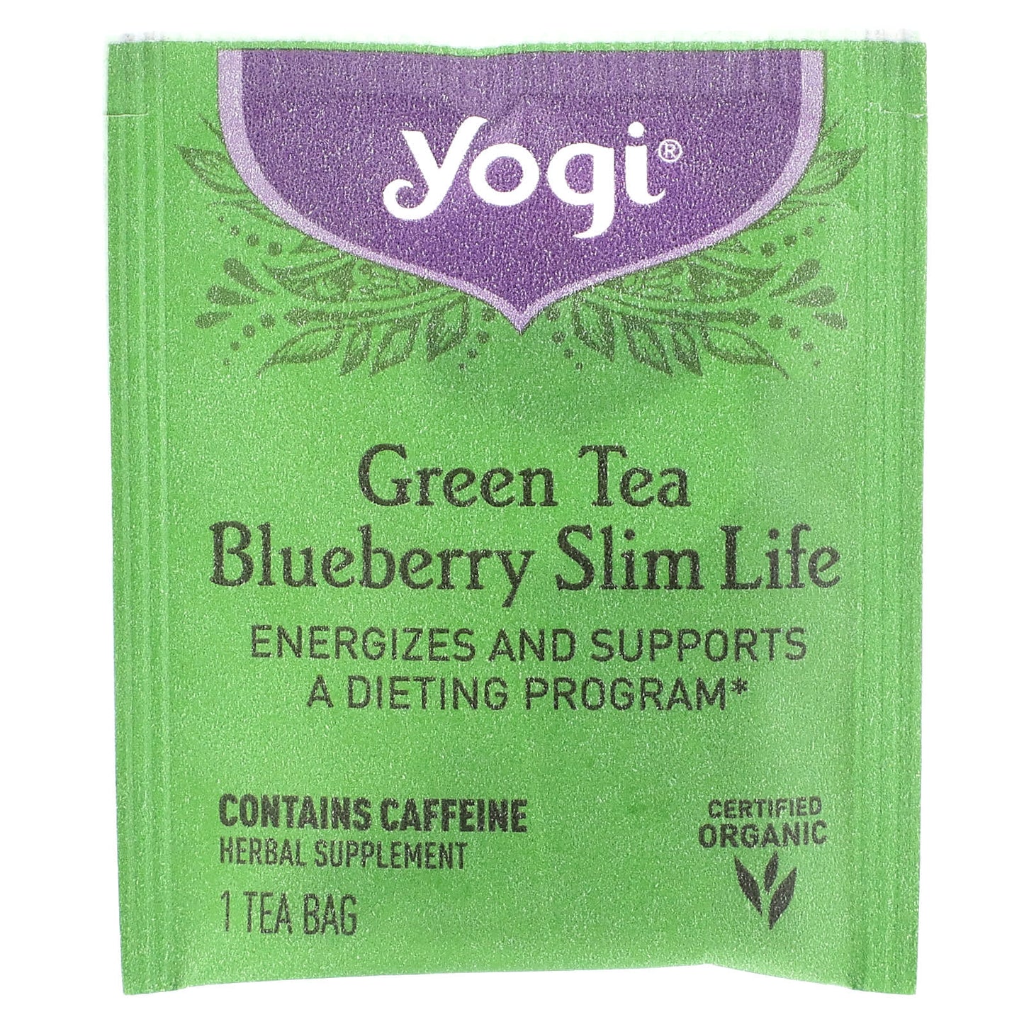 Yogi Tea, Green Tea Blueberry Slim Life, 16 Tea Bags, 1.12 oz (32 g)