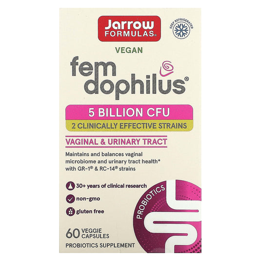 Jarrow Formulas-Fem Dophilus-5 Billion CFU-60 Veggie Capsules