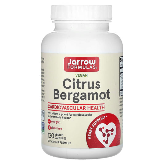 Jarrow Formulas-Vegan Citrus Bergamot-120 Veggie Capsules