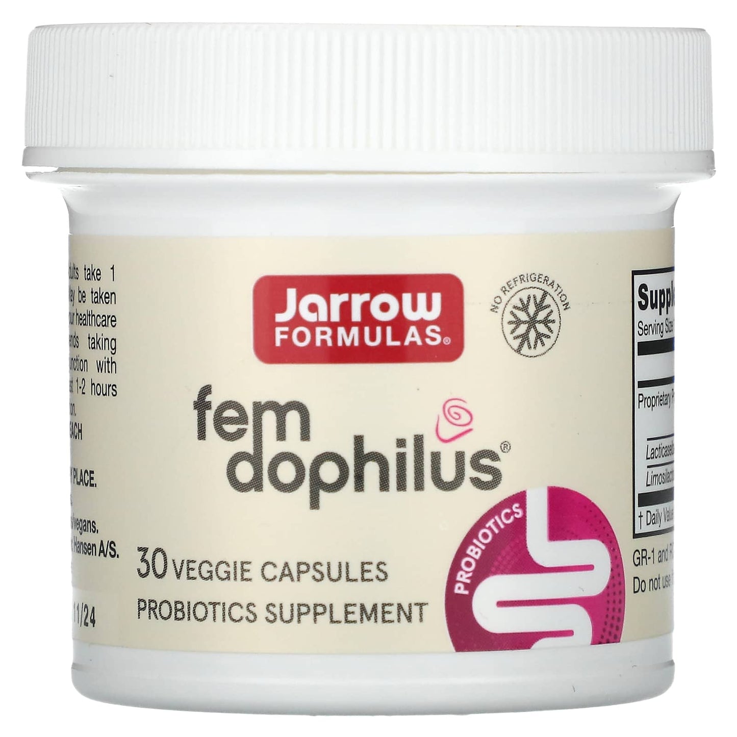 Jarrow Formulas, Fem Dophilus, 1 Billion CFU, 30 Veggie Capsules