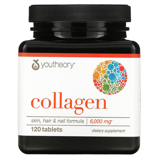 Youtheory-Collagen-6,000 mg-120 Tablets (1,000 mg per Tablet)