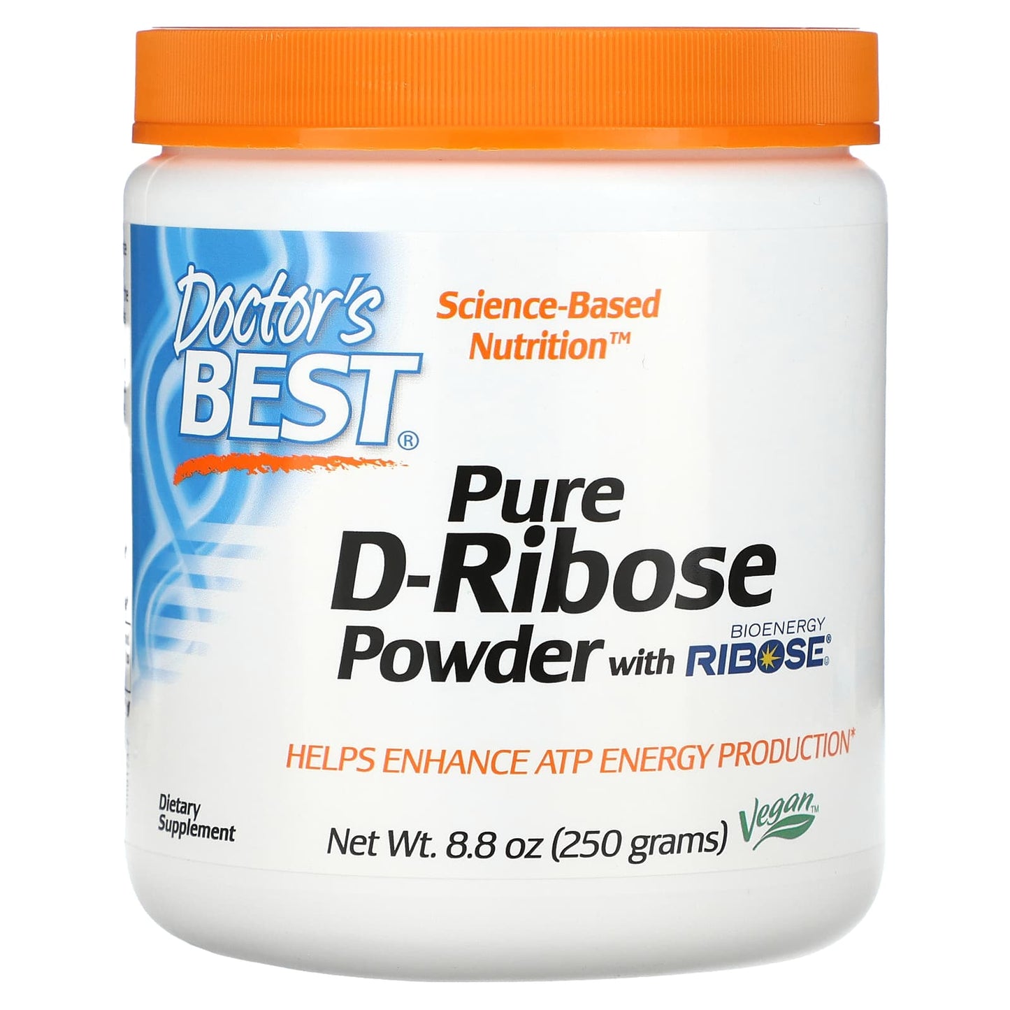 Doctor's Best-Pure D-Ribose Powder-8.8 oz (250 g)