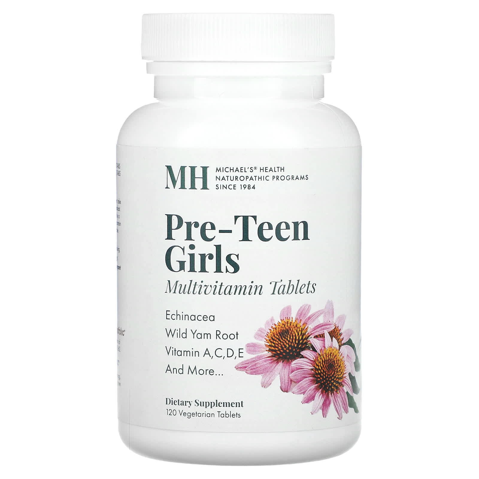 Michael's Naturopathic-Pre-Teen Girls-Multivitamin -120 Vegetarian Tablets