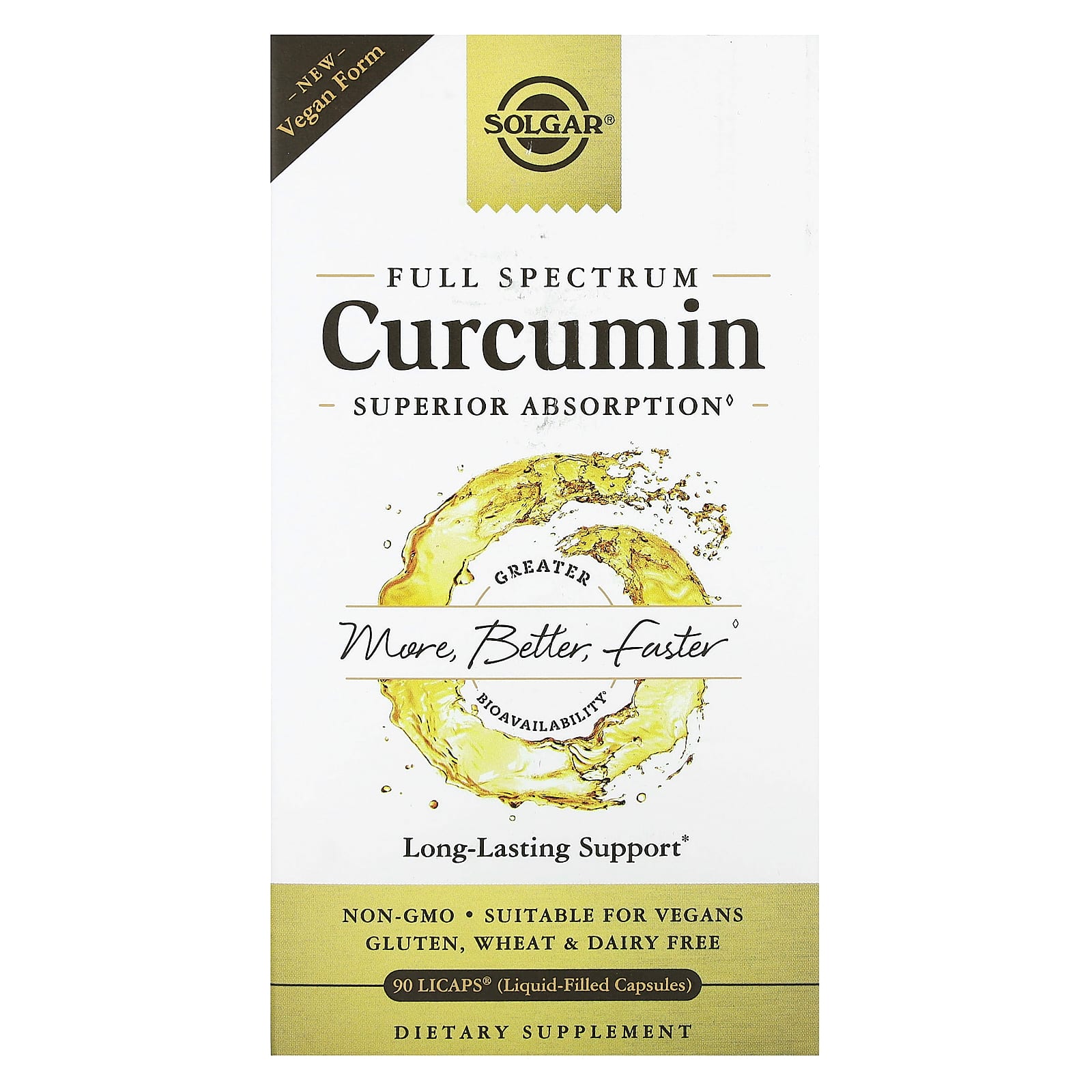 Solgar-Full Spectrum Curcumin-90 LiCaps