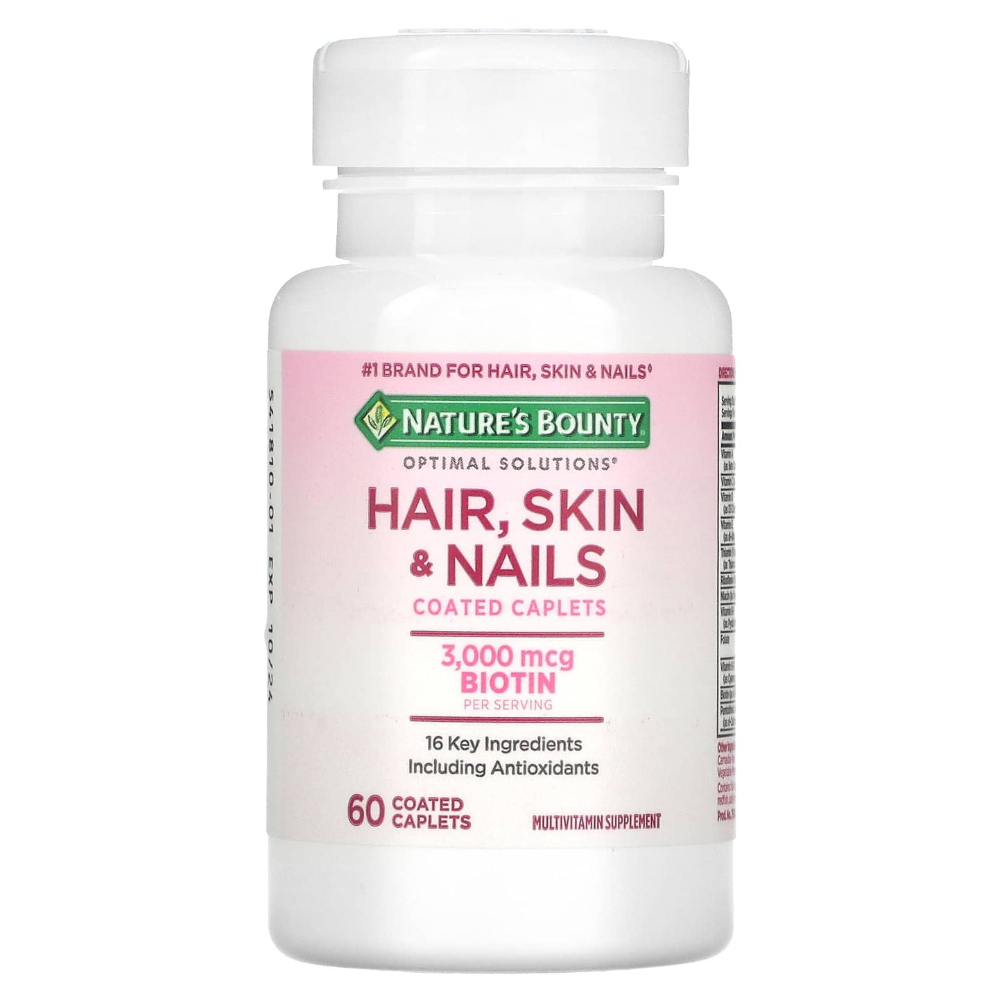 Nature's Bounty, Hair, Skin & Nails, 60 Coated Caplets