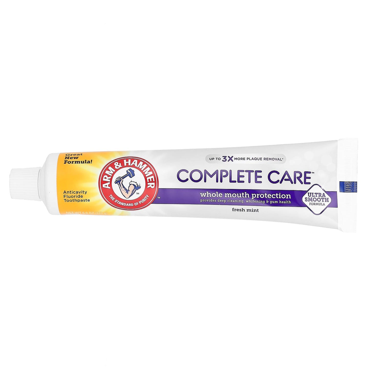 Arm & Hammer-CompleteCare-Anticavity Fluoride Toothpaste-Fresh Mint-6 oz (170 g)