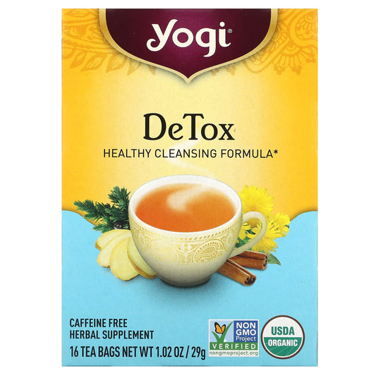 Yogi Tea-Detox-Caffeine Free-16 Tea Bags-1.02 oz (29 g)