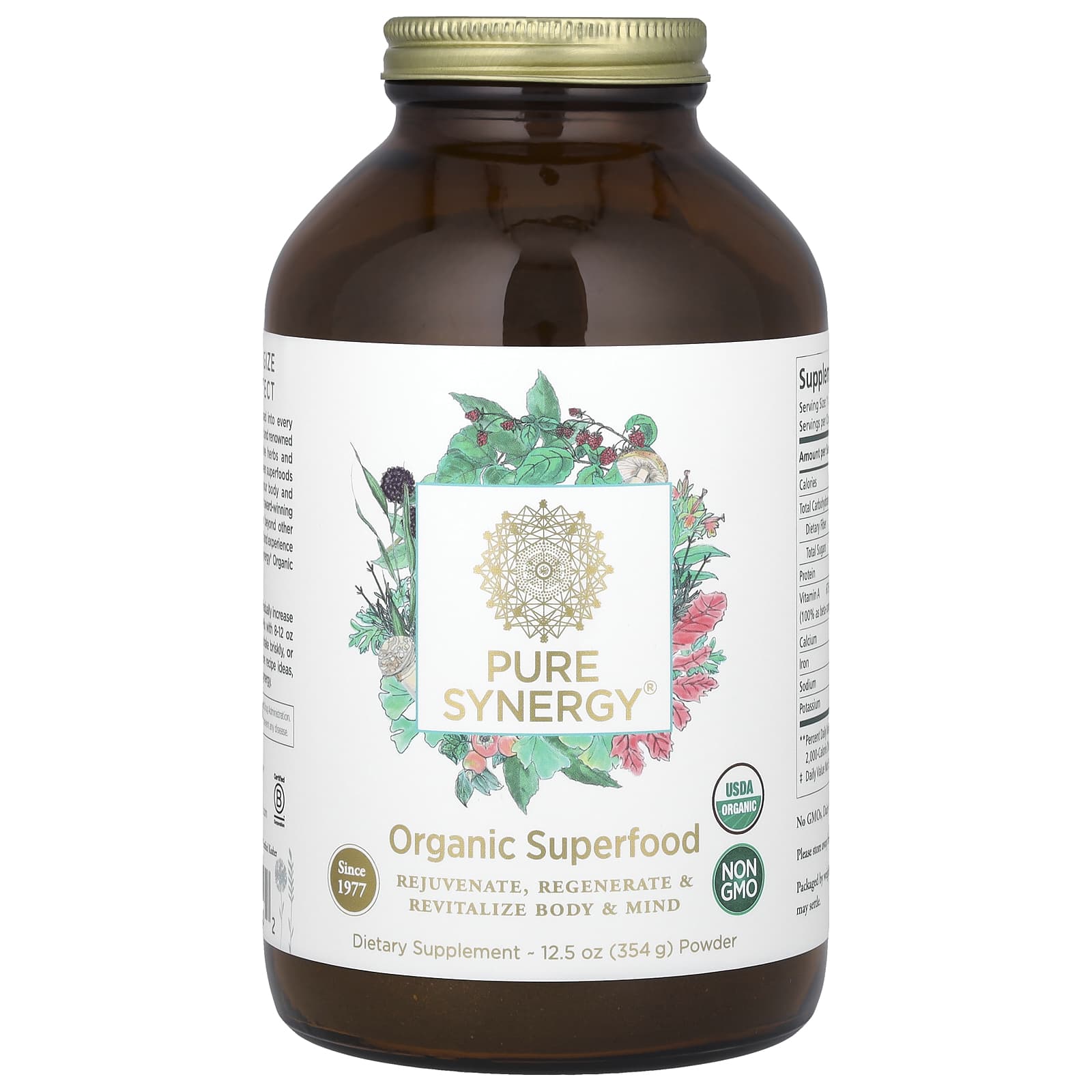 Pure Synergy-Organic Superfood  Powder-12.5 oz (354 g)