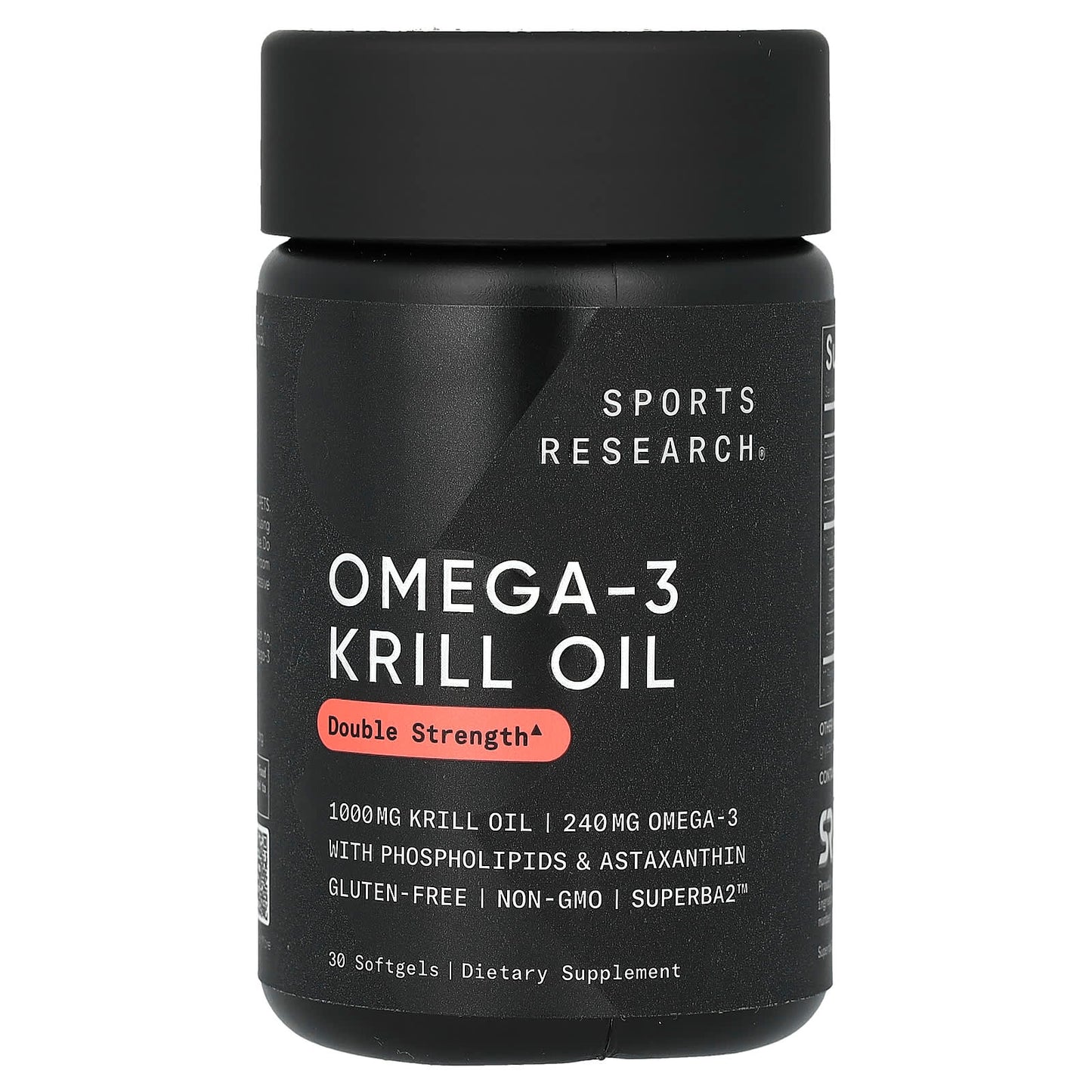 Sports Research-Omega-3 Krill Oil-Double Strength-1,000 mg-30 Softgels