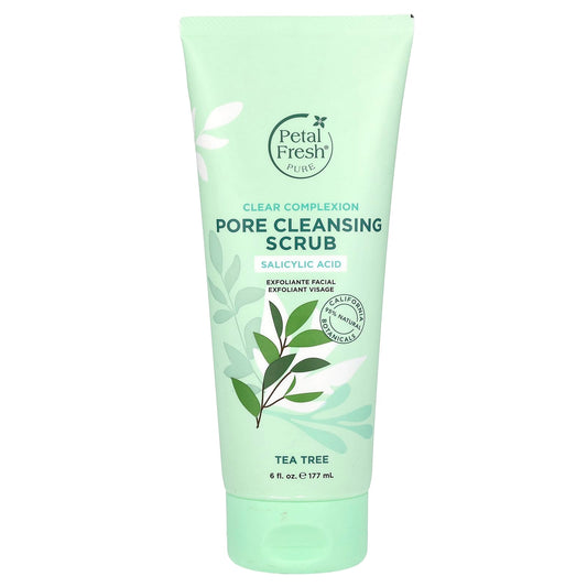 Petal Fresh-Pure-Pore Cleansing Scrub-Clear Complexion-Tea Tree-6 fl oz (177 ml)