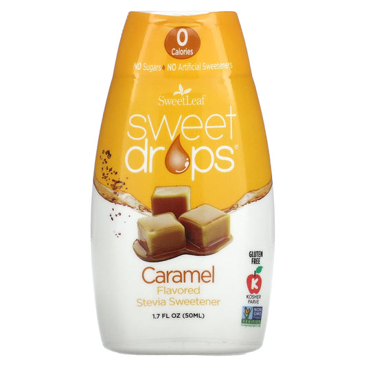 Wisdom Natural-SweetLeaf-Sweet Drops-Caramel-1.7 fl oz (50 ml)