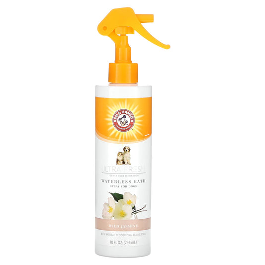 Arm & Hammer-Ultra Fresh-Waterless Bath-Spray for Dogs-Wild Jasmine-10 fl oz (296 ml)