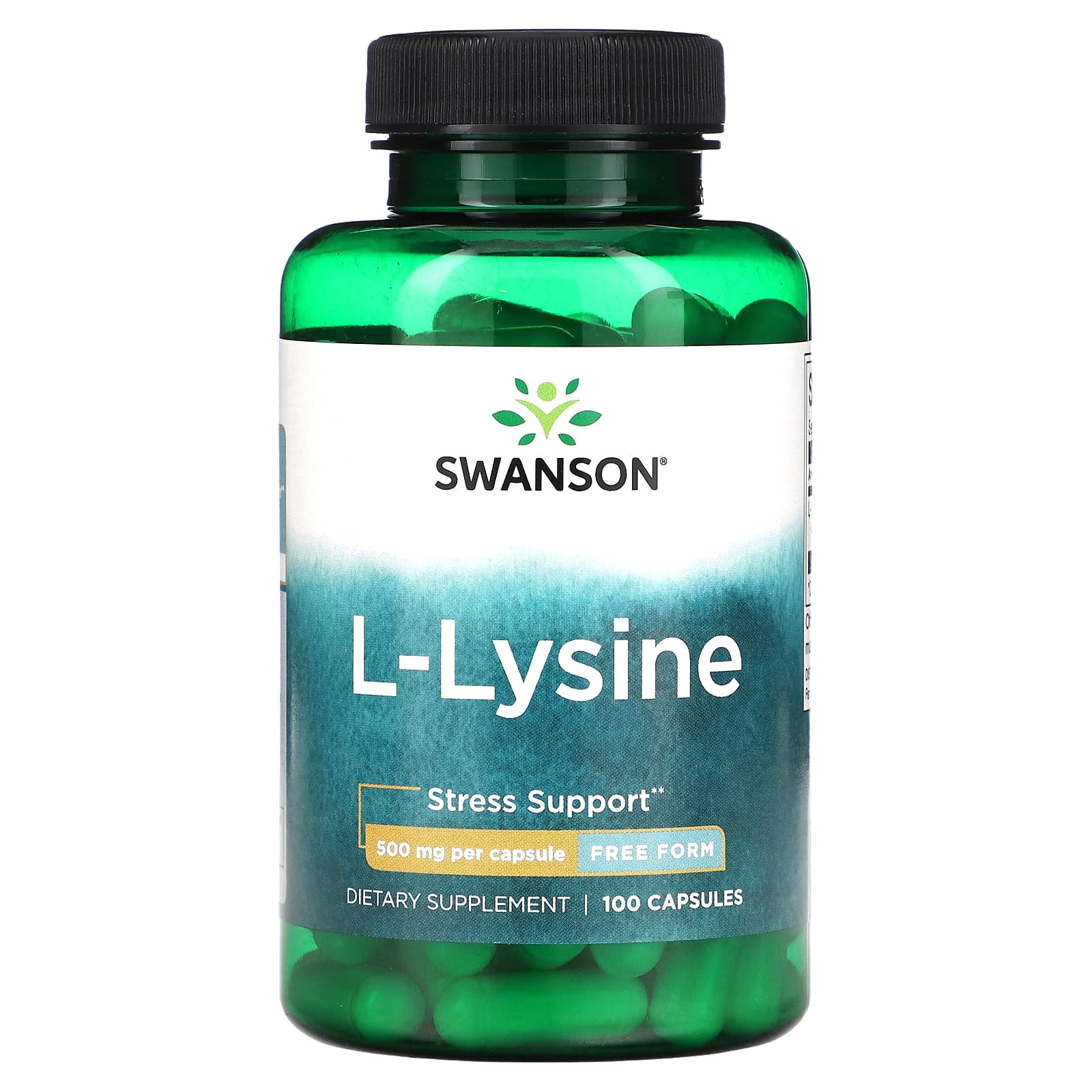 Swanson-L-Lysine-500 mg-100 Capsules