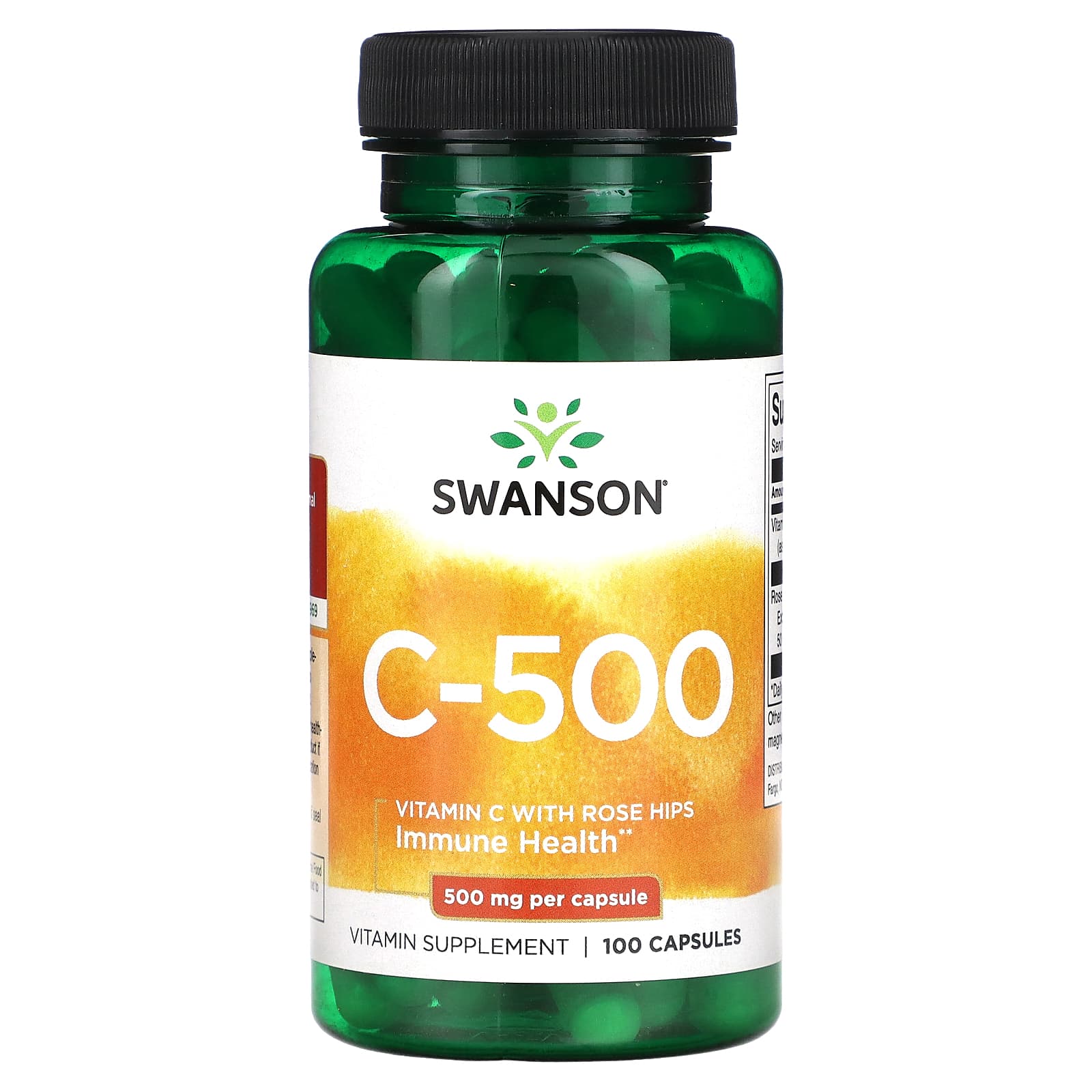 Swanson-C-500-500 mg-100 Capsules