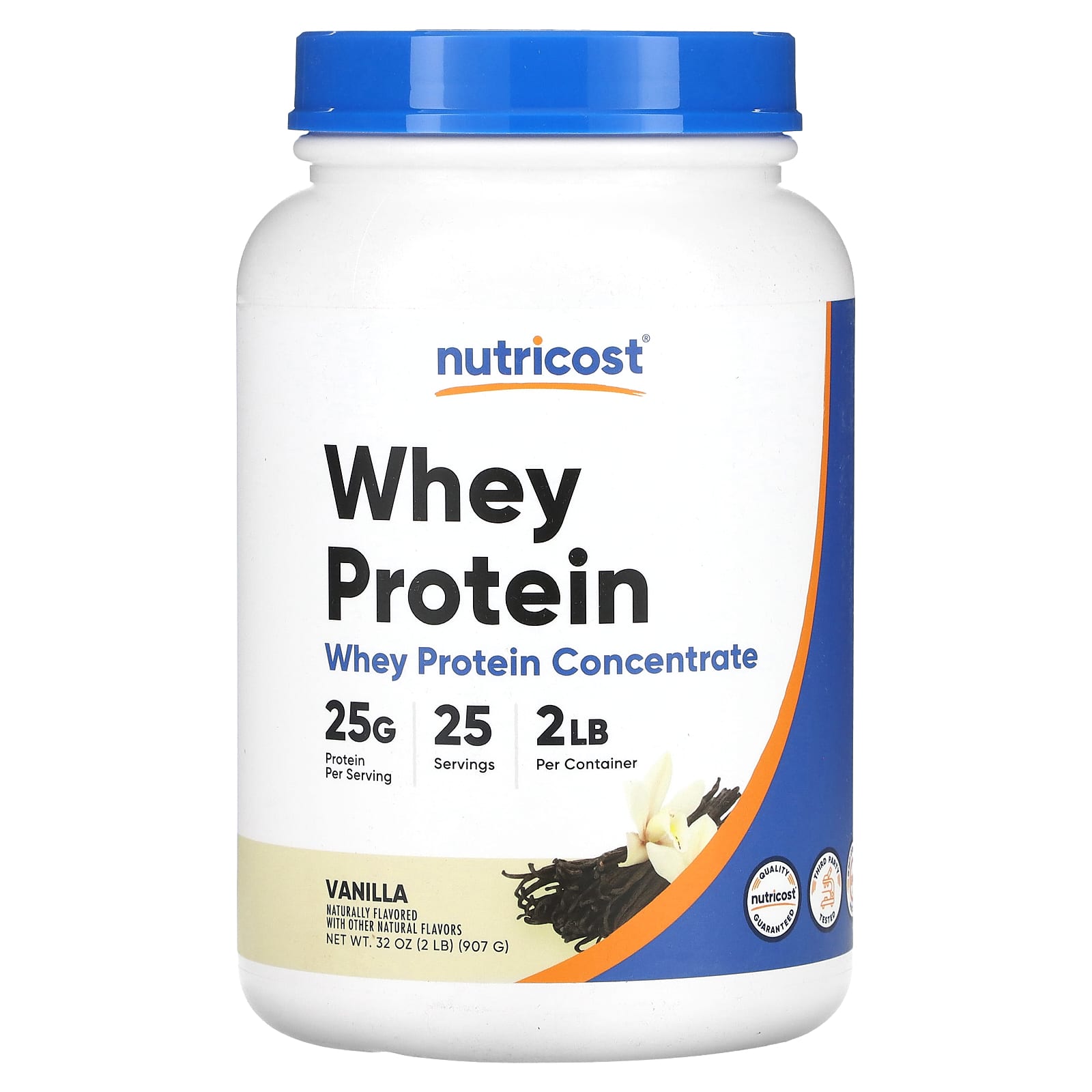 Nutricost-Whey Protein Concentrate-Vanilla-2 lbs (907 g)