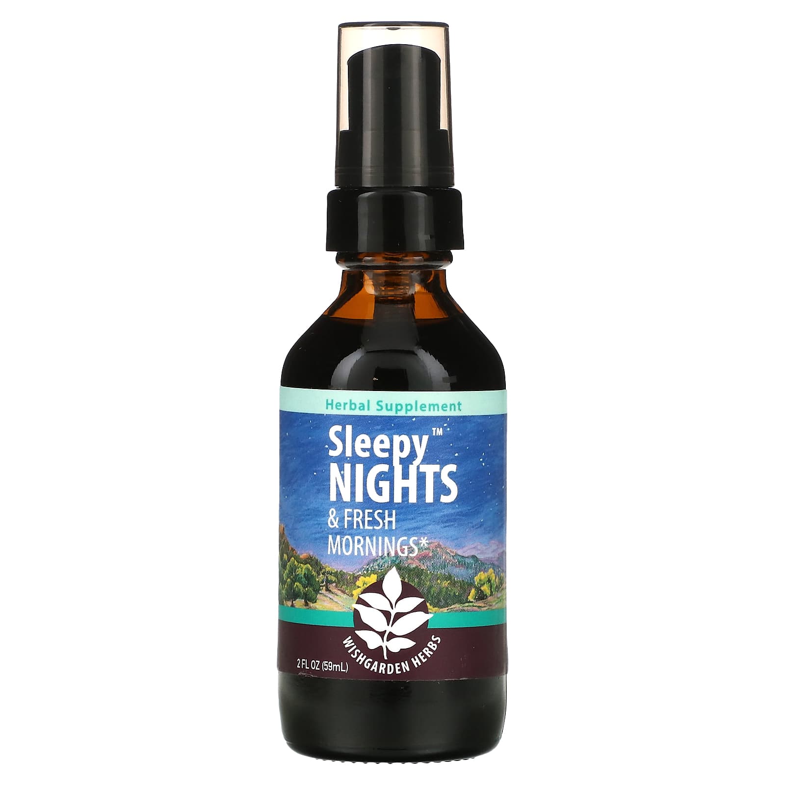 WishGarden Herbs-Sleepy Nights & Fresh Mornings-2 fl oz (59 ml)