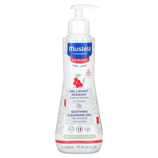 Mustela-Soothing Cleansing Gel with Schisandra-Fragrance Free-10.14 fl oz (300 ml)