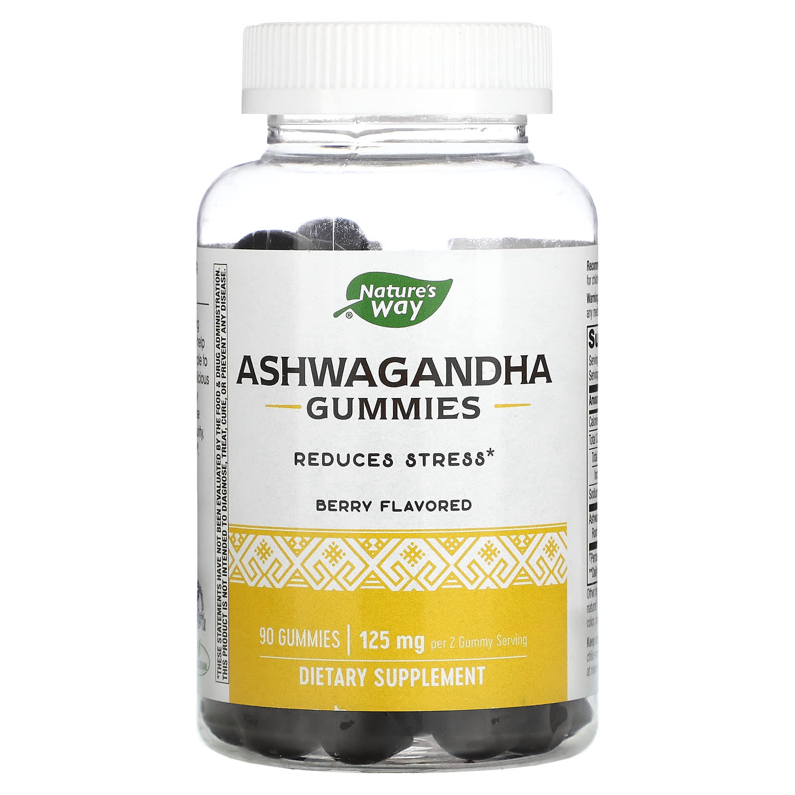 Nature's Way-Ashwagandha Gummies-Berry-125 mg-90 Gummies