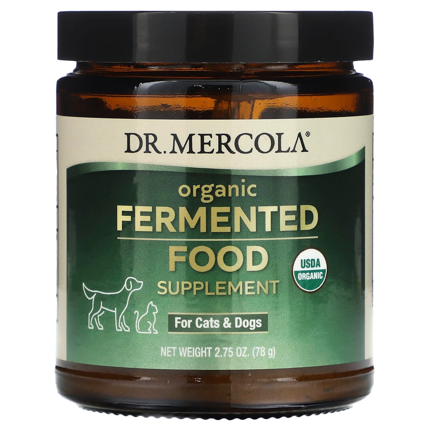 Dr. Mercola-Organic Fermented Food Supplement-For Cats & Dogs-2.75 oz (78 g)