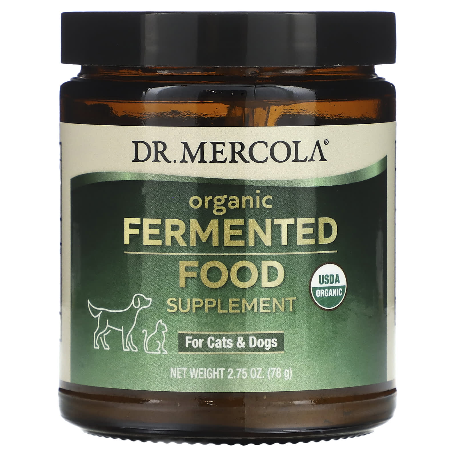 Dr. Mercola-Organic Fermented Food Supplement-For Cats & Dogs-2.75 oz (78 g)