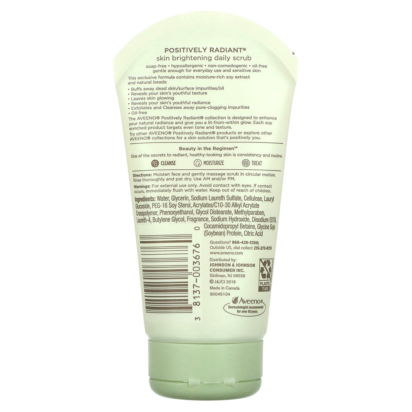 Aveeno, Positively Radiant, Skin Brightening Daily Scrub, 5 oz (140 g)