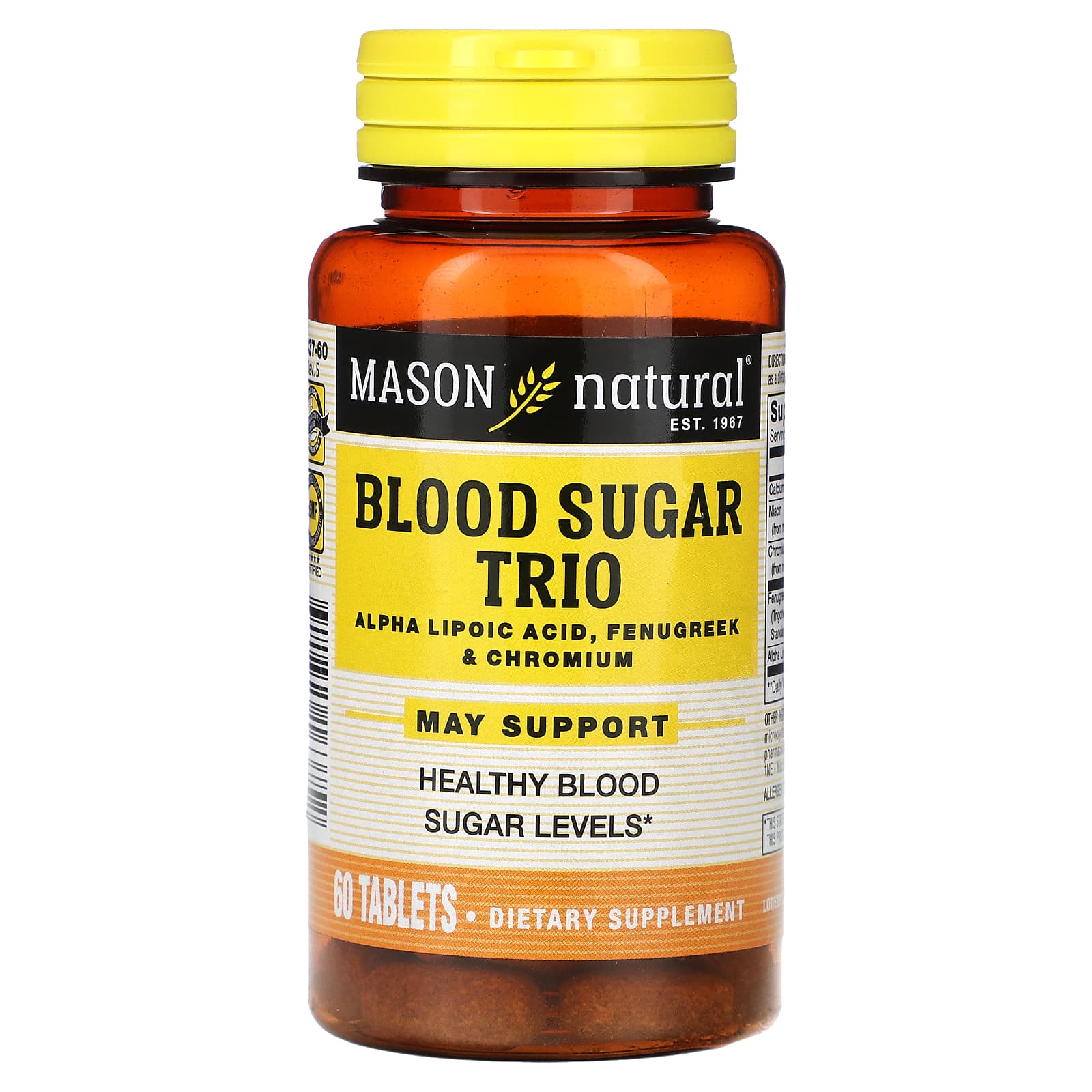 Mason Natural-Blood SugarTrio-60 Tablets