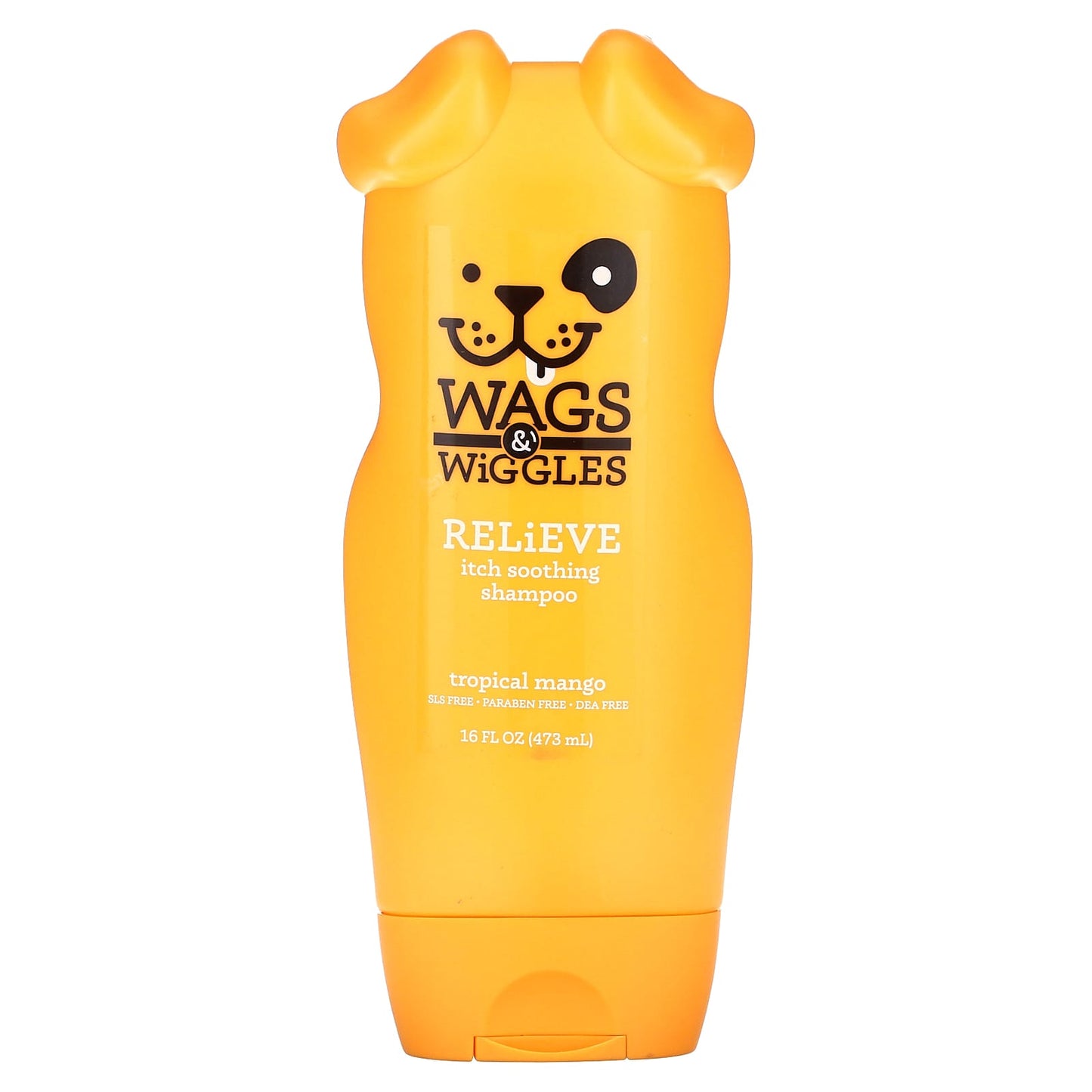 Wags & Wiggles-Relieve Itch Soothing Shampoo-Tropical Mango-16 fl oz (473 ml)