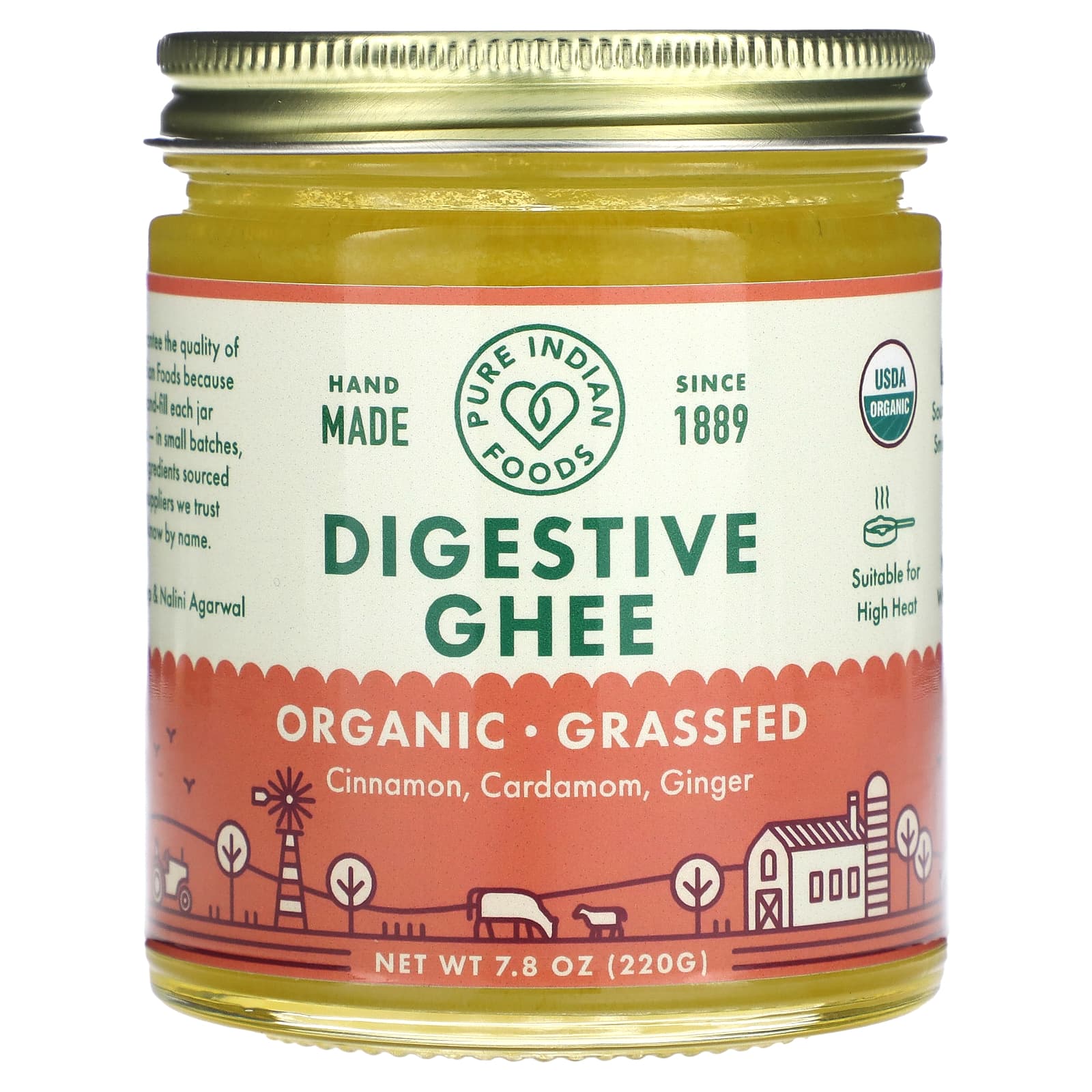 Pure Indian Foods-Digestive Ghee-7.8 oz (220 g)