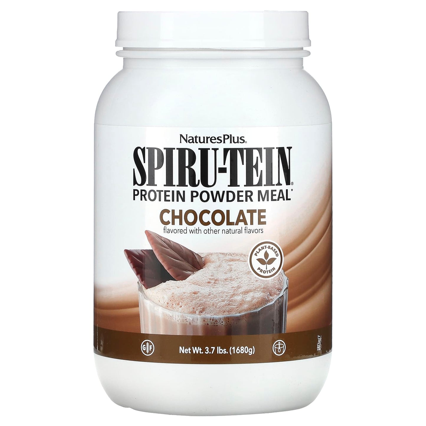 NaturesPlus-Spiru-Tein-Protein Powder Meal-Chocolate-3.7 lbs (1,680 g)