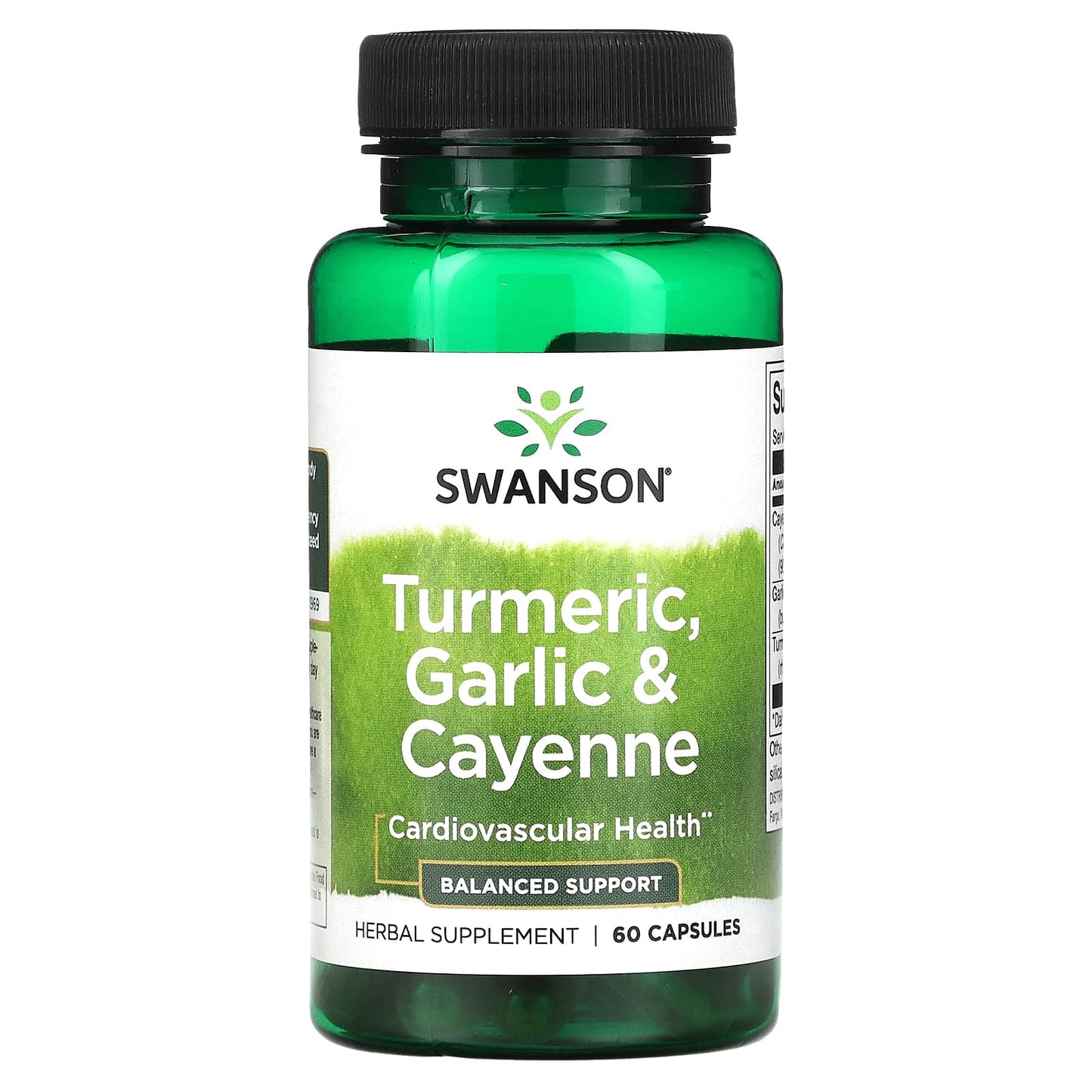 Swanson-Turmeric-Garlic & Cayenne-60 Capsules