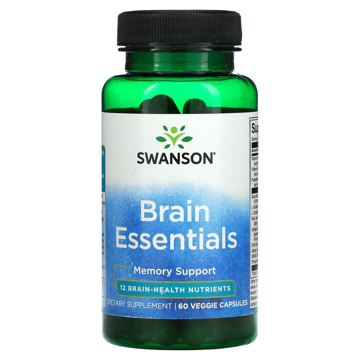 Swanson-Brain Essentials-60 Veggie Capsules