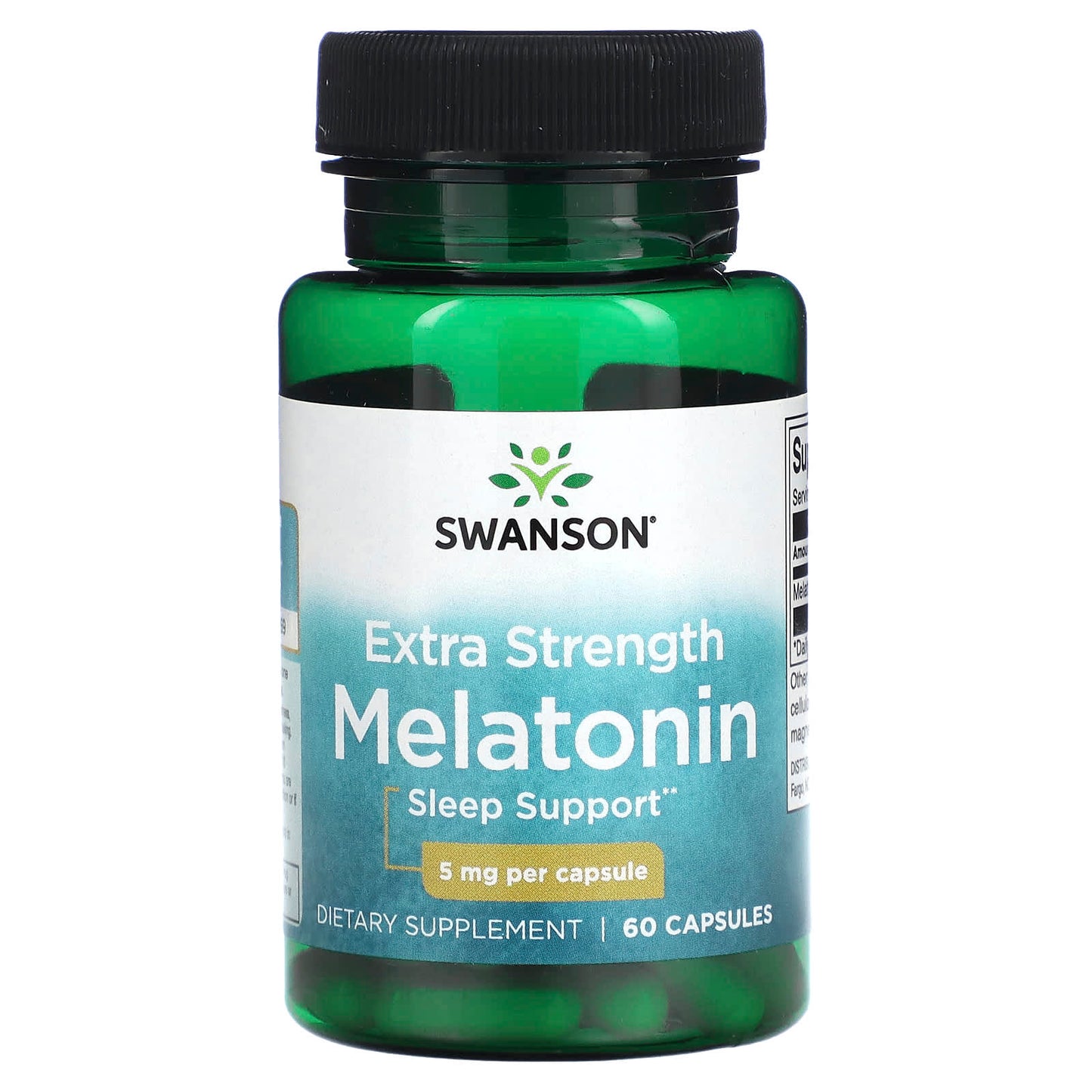 Swanson-Extra Strength Melatonin-5 mg-60 Capsules