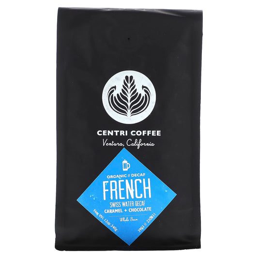 Cafe Altura-Centri Coffee-Organic French-Whole Bean-Decaf-12 oz (340 g)