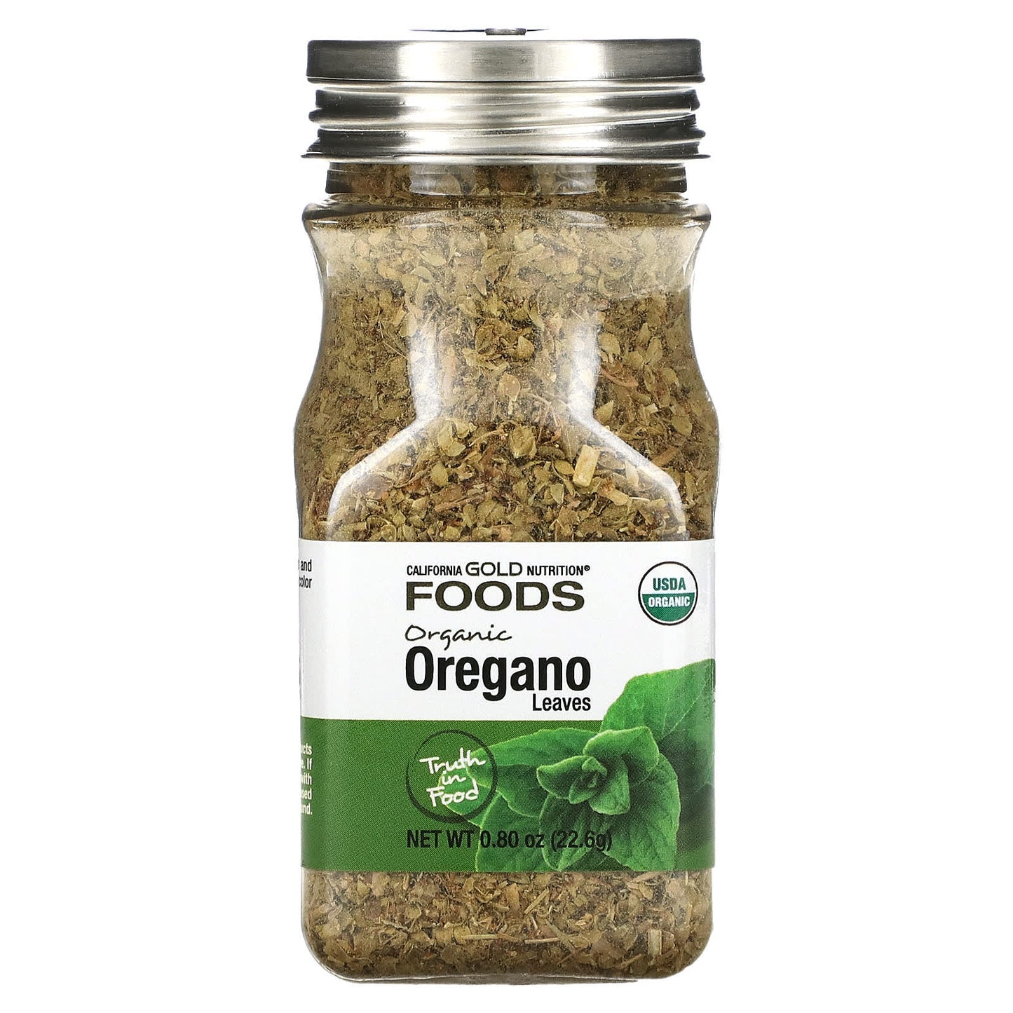 California Gold Nutrition-FOODS - Organic Oregano-0.80 oz (22.6 g)