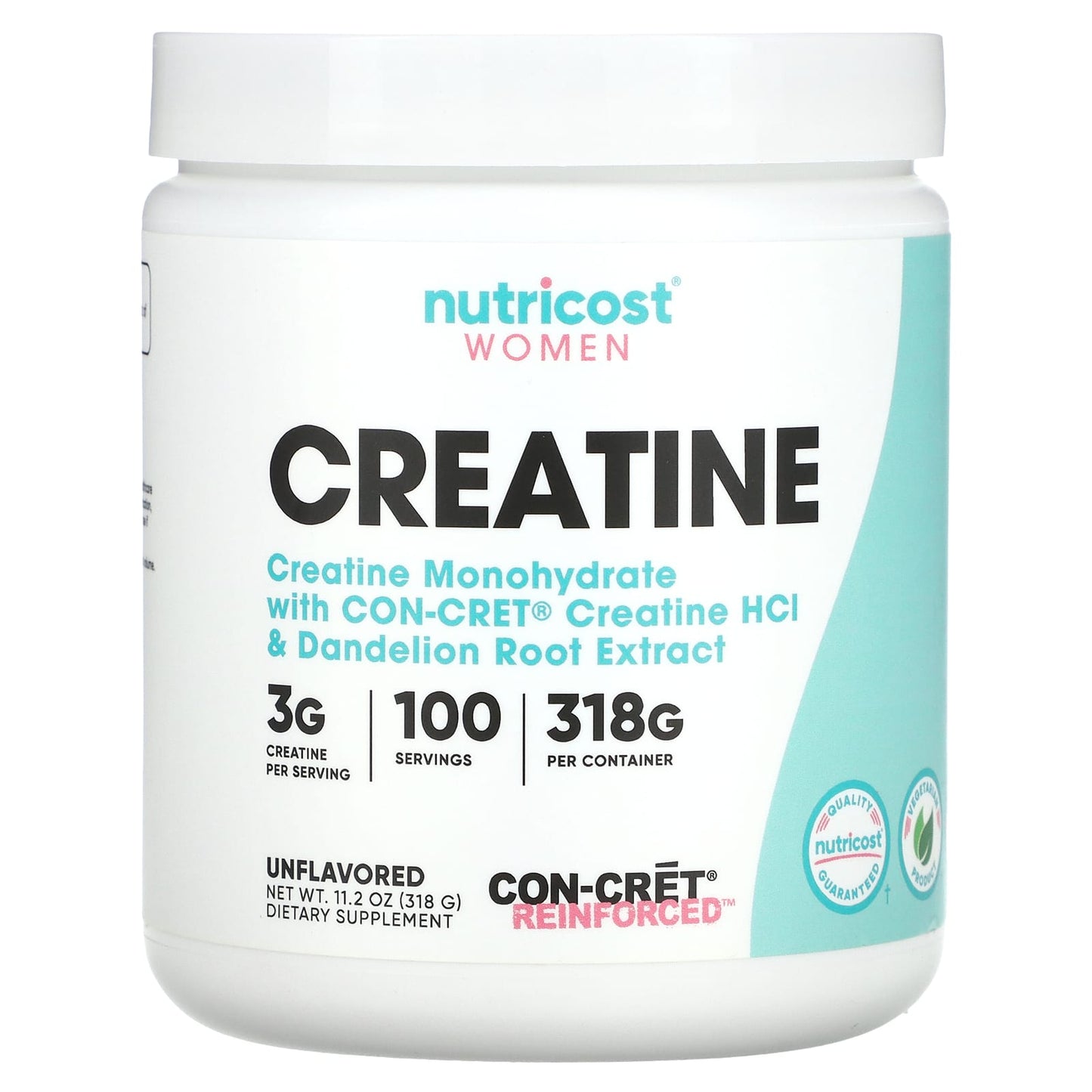 Nutricost-Women-Creatine-Unflavored-11.2 oz (318 g)