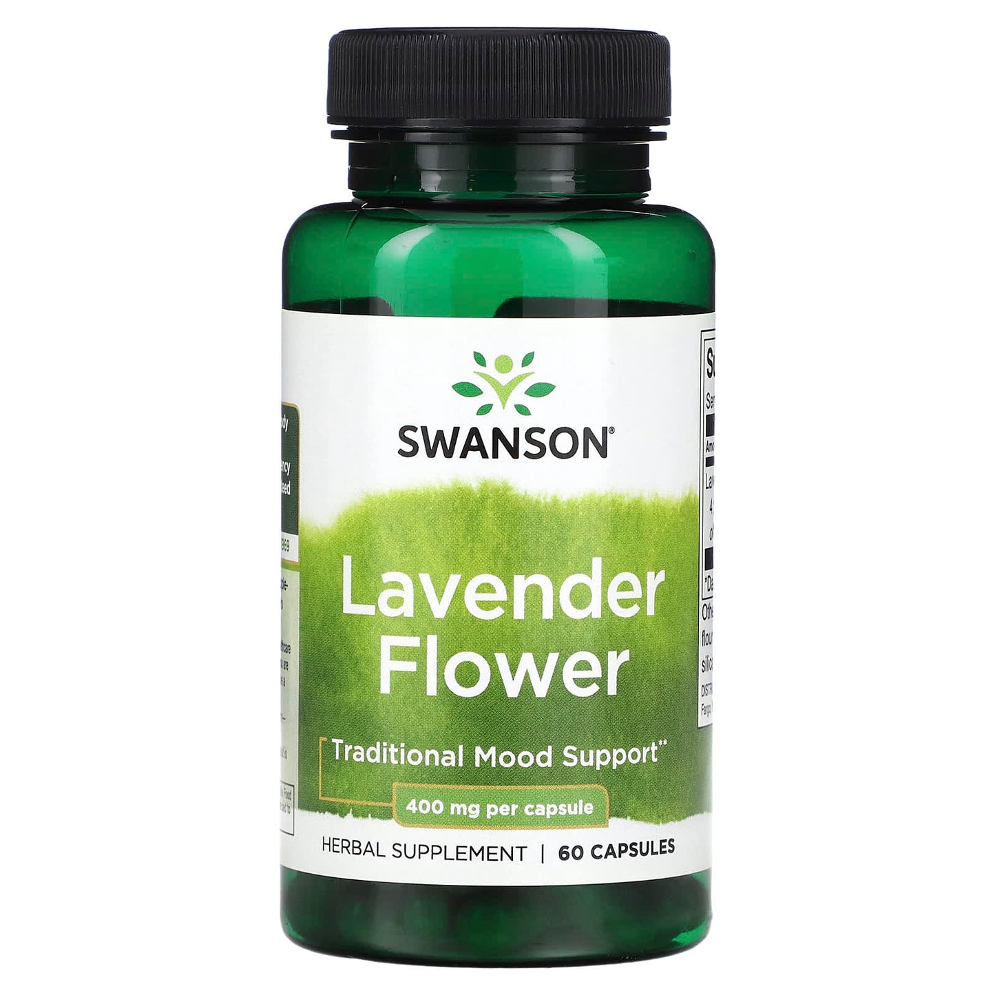 Swanson-Lavender Flower-400 mg-60 Capsules