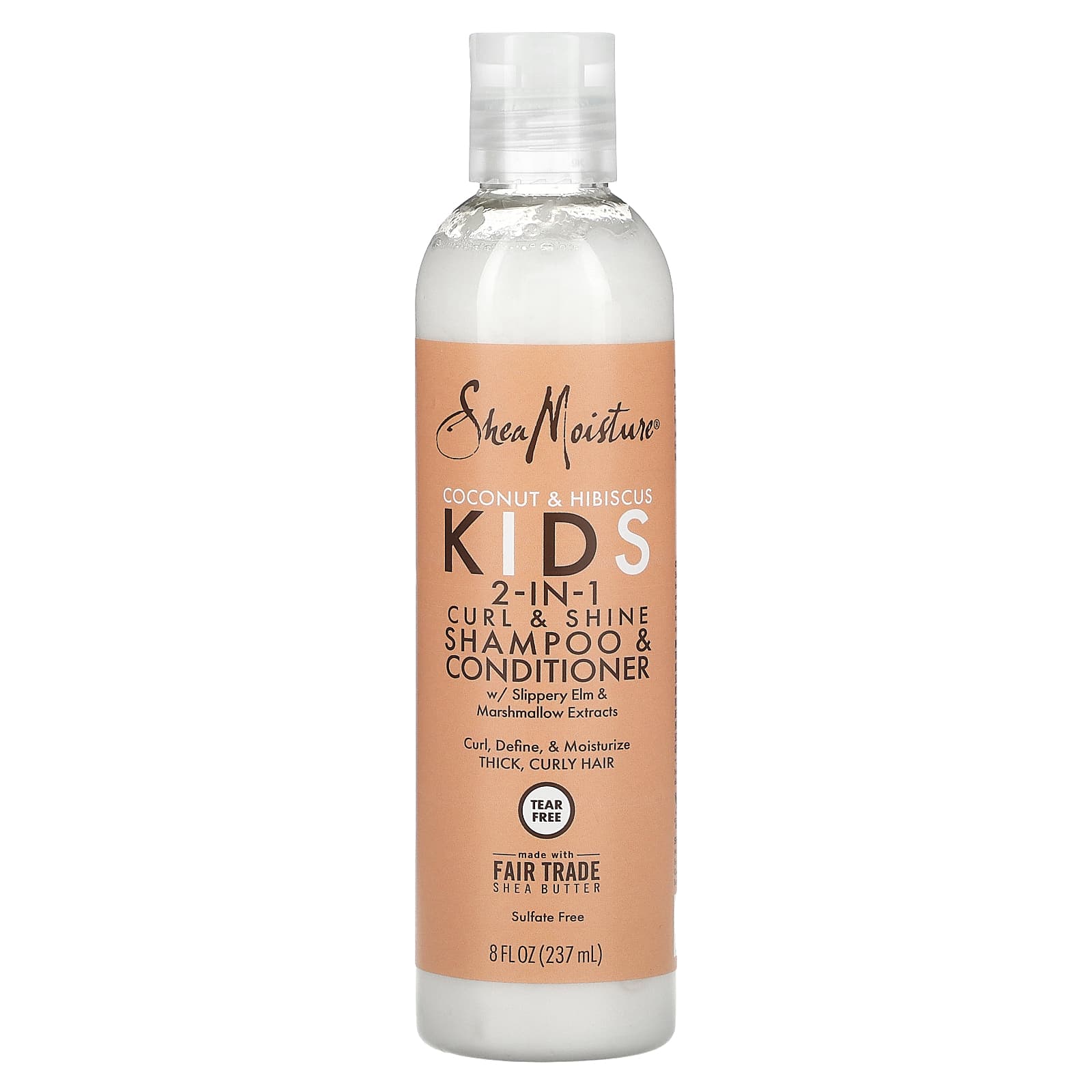 SheaMoisture-Kids 2-In-1 Curl & Shine Shampoo & Conditioner-Coconut & Hibiscus-8 fl oz (237 ml)