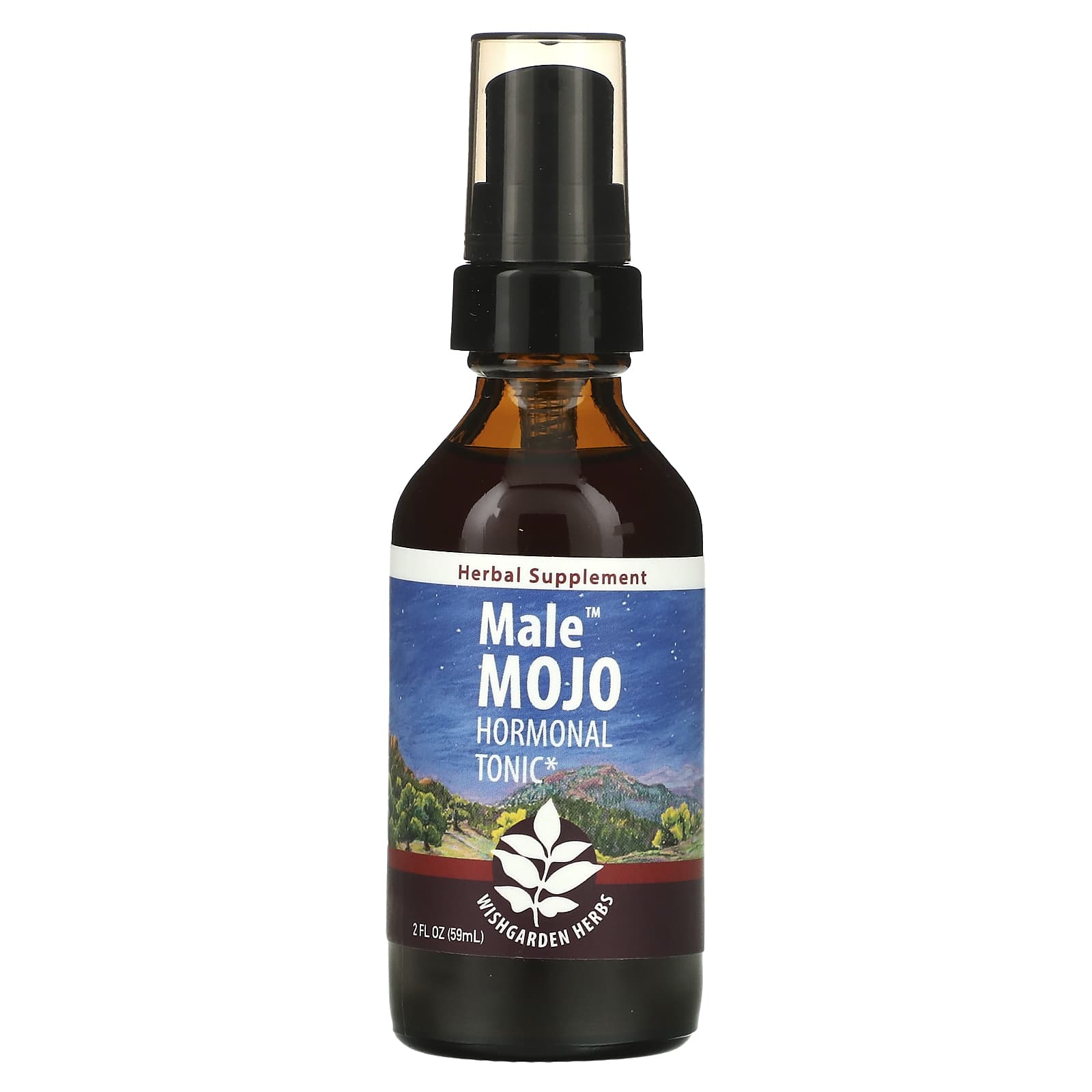 WishGarden Herbs-Male Mojo-Hormone Tonic-2 fl oz (59 ml)